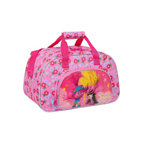 Safta 712361273 Trolls, Ύφασμα, Παιδικό Σακ Βουαγιάζ, Ροζ