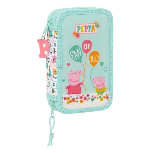 Safta 412290854 Peppa Pig Cozy Corner, Κασετίνα, Ύφασμα, Τυρκουάζ