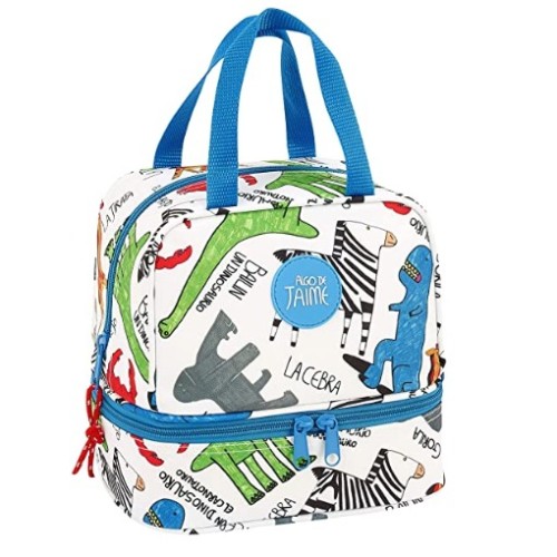 Safta 811905040 Algo De Jaime, Lunchbag, Ύφασμα, Λευκό