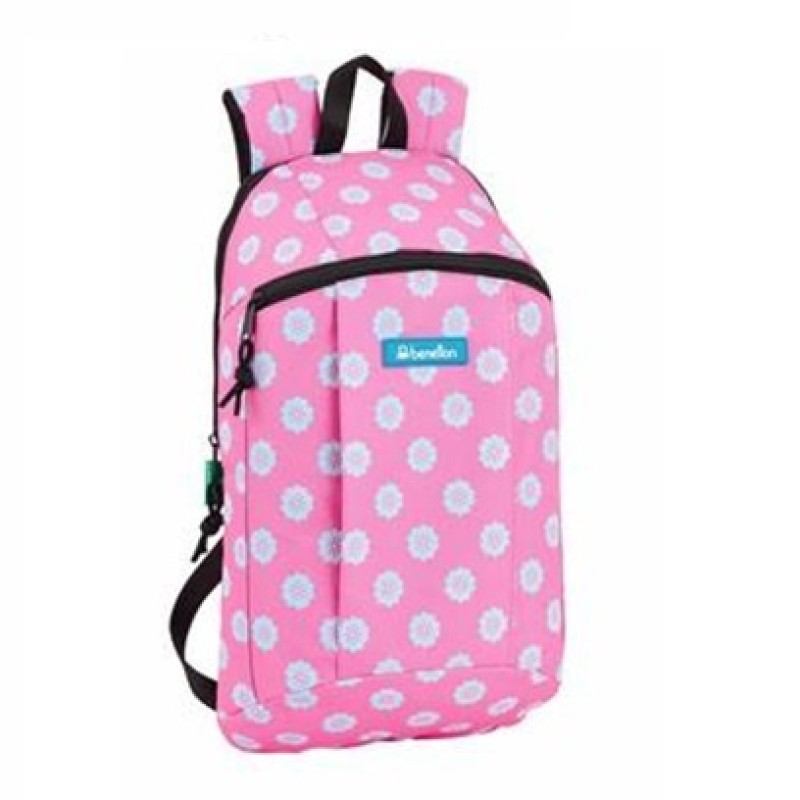 Benetton 631951821, Σακίδιο Πλάτης, Ύφασμα, Ροζ
