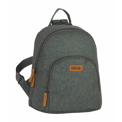 Safta 642033846, Σακίδιο Πλάτης, Ύφασμα, Γκρι