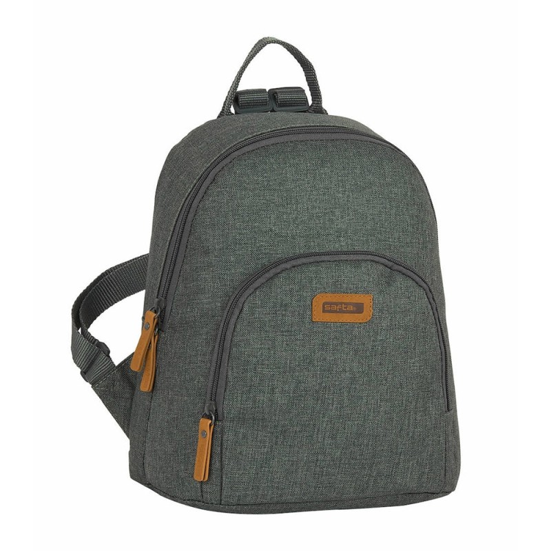 Safta 642033846, Σακίδιο Πλάτης, Ύφασμα, Γκρι