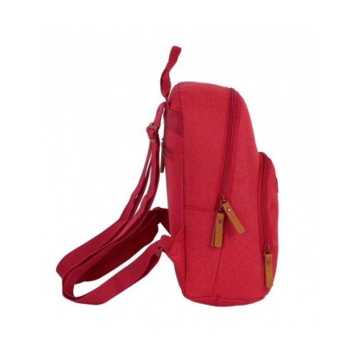 Safta 642038846, Σακίδιο Πλάτης, Ύφασμα, Κόκκινο