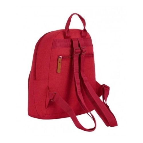 Safta 642038846, Σακίδιο Πλάτης, Ύφασμα, Κόκκινο