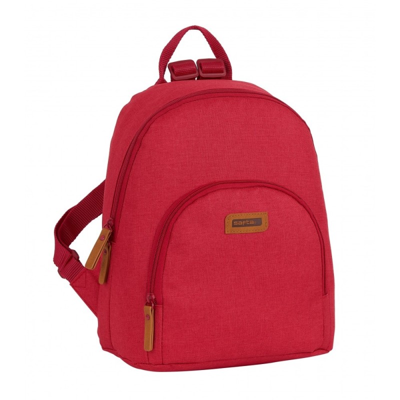 Safta 642038846, Σακίδιο Πλάτης, Ύφασμα, Κόκκινο