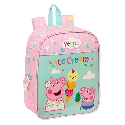 Safta 612372232 Peppa Pig, Παιδικό Σακίδιο Νηπιαγωγείου, Ύφασμα, Ροζ