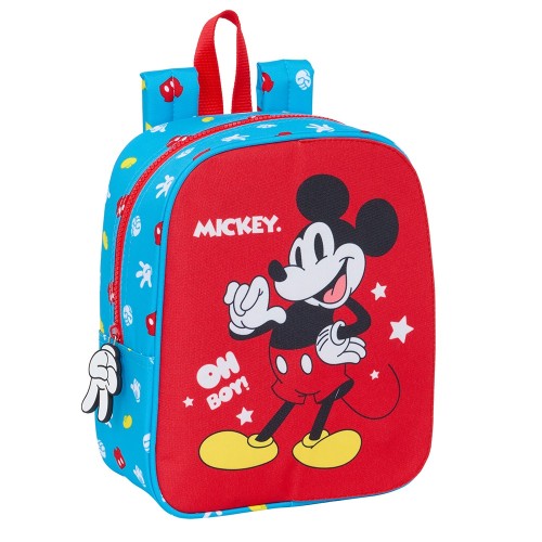 Safta 612333232 Mickey Mouse , Παιδικό Σακίδιο Νηπιαγωγείου, Ύφασμα, Γαλάζιο