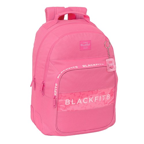 Safta 642244773 Blackfit8, Σχολικό Σακίδιο Πλάτης, Ύφασμα, Ροζ