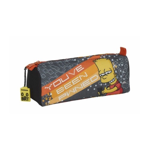 Safta 811705742 Bart Simpson, Κασετίνα, Ύφασμα, Μαύρο