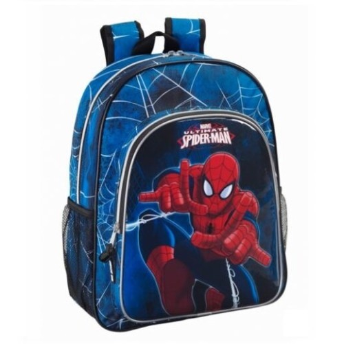 Safta 611543640 Spiderman, Παιδικό Σακίδιο , Ύφασμα, Μπλε
