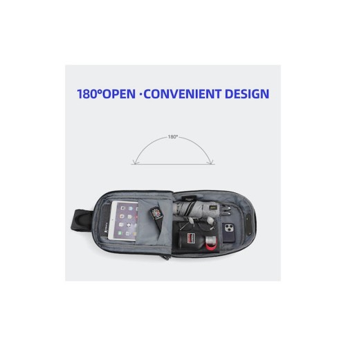 Tigernu T-B8102, Crossbody Τσαντάκι, Ύφασμα, Μαύρο