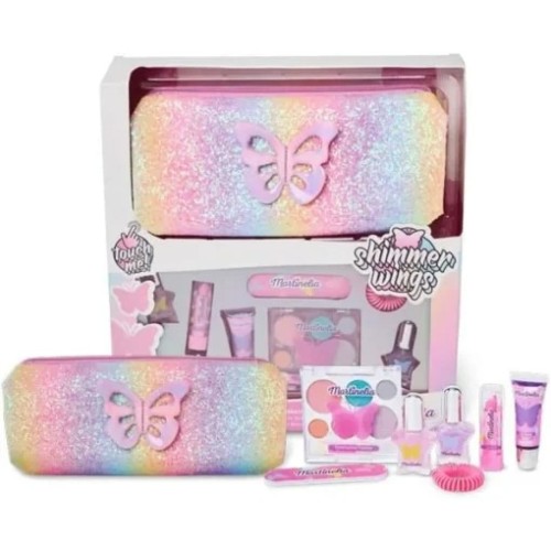 Martinelia 30605 Q,Shimmer Wings Glittered Pencil Case & Beauty Set, Παιδικό