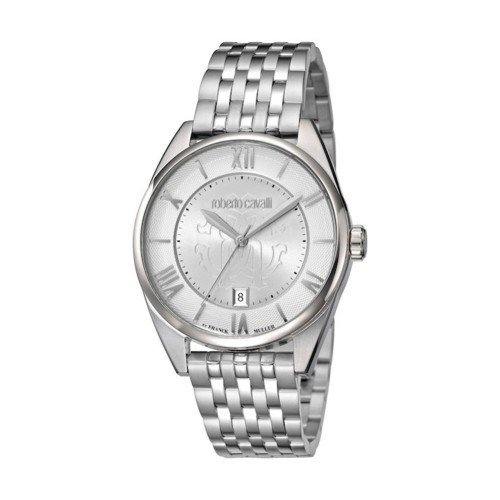 Roberto Cavalli RV1G087M0066, Stainless Steel, Με Μπρασελέ, ΤΕ, Ασημί