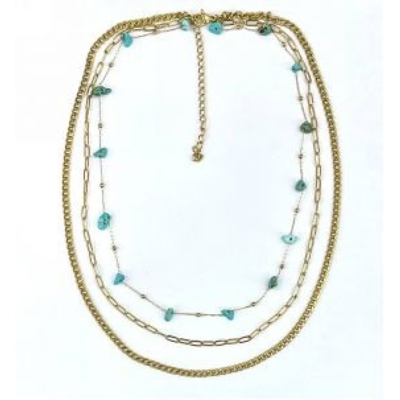 Kostibas 1013-881XT, Κολιέ, Ατσάλι, Χρυσό