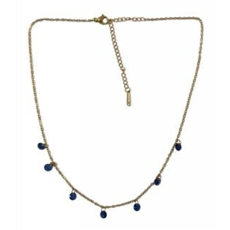 Kostibas 1013-868XB, Κολιέ, Ατσάλι, Μοτίφ, Μπλε/Χρυσό