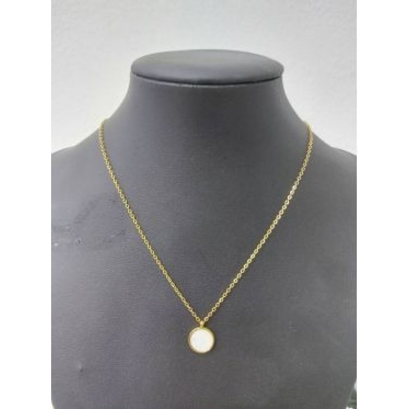 Kostibas 1013-969XL, Κολιέ, Ατσάλι, Μοτίφ, Χρυσό/Λευκό