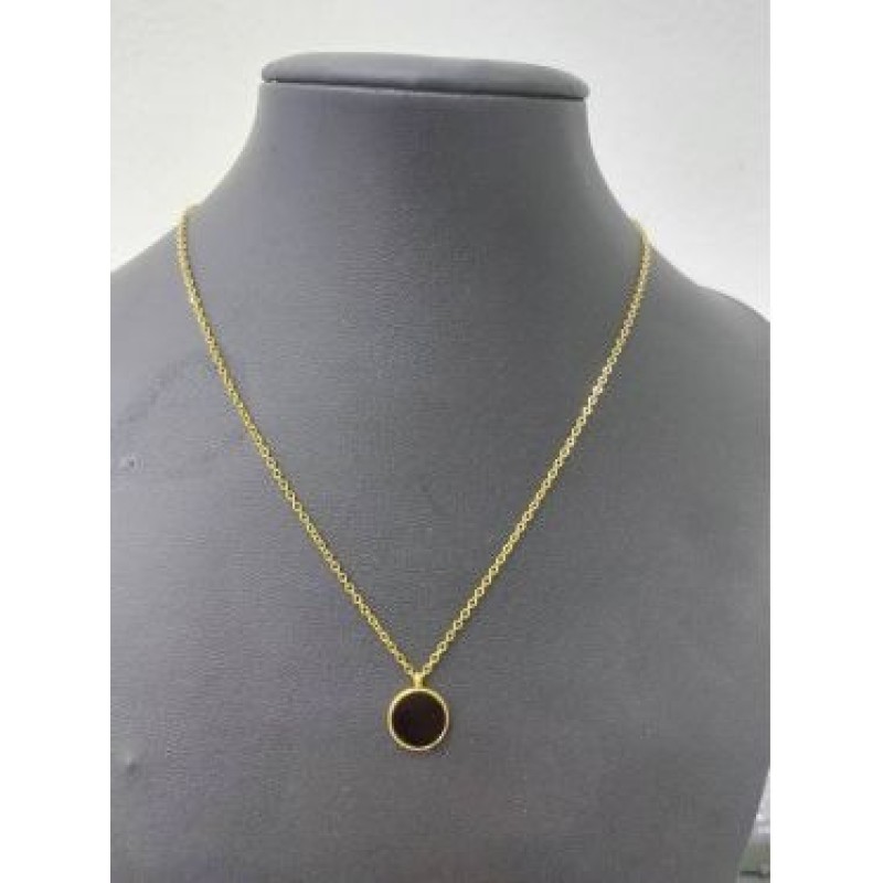 Kostibas 1013-969XM, Κολιέ, Ατσάλι, Μοτίφ, Χρυσό/Μαύρο