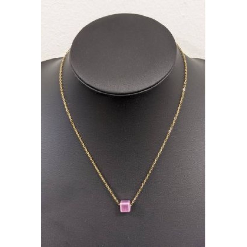 Kostibas 1013-866XJ, Κολιέ, Ατσάλι, Χρυσό/Ροζ