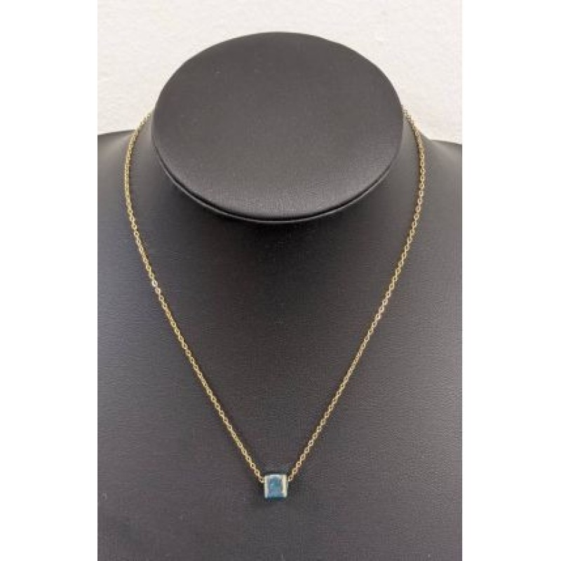 Kostibas 1013-866XN, Κολιέ, Ατσάλι, Χρυσό/Πετρόλ