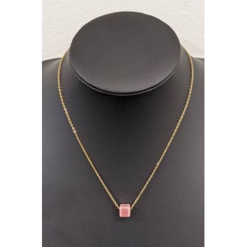 Kostibas 1013-866XR, Κολιέ, Ατσάλι, Χρυσό/Ροζ