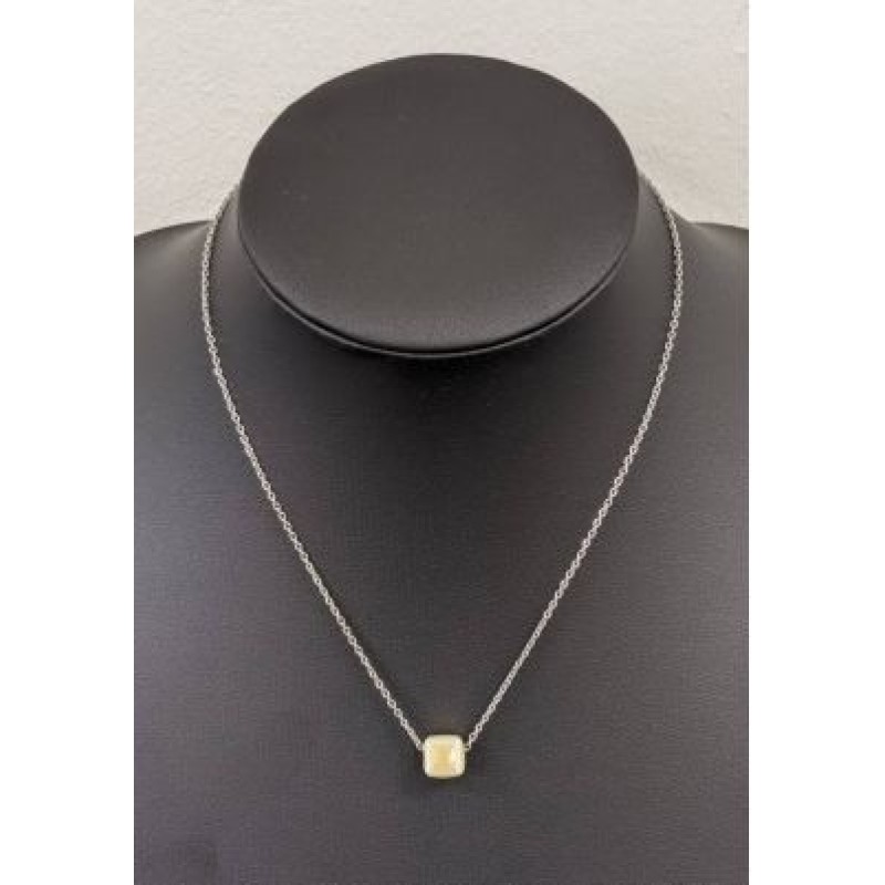 Kostibas 1013-866AY, Κολιέ, Ατσάλι, Μοτίφ, Ασημί/Κίτρινο 