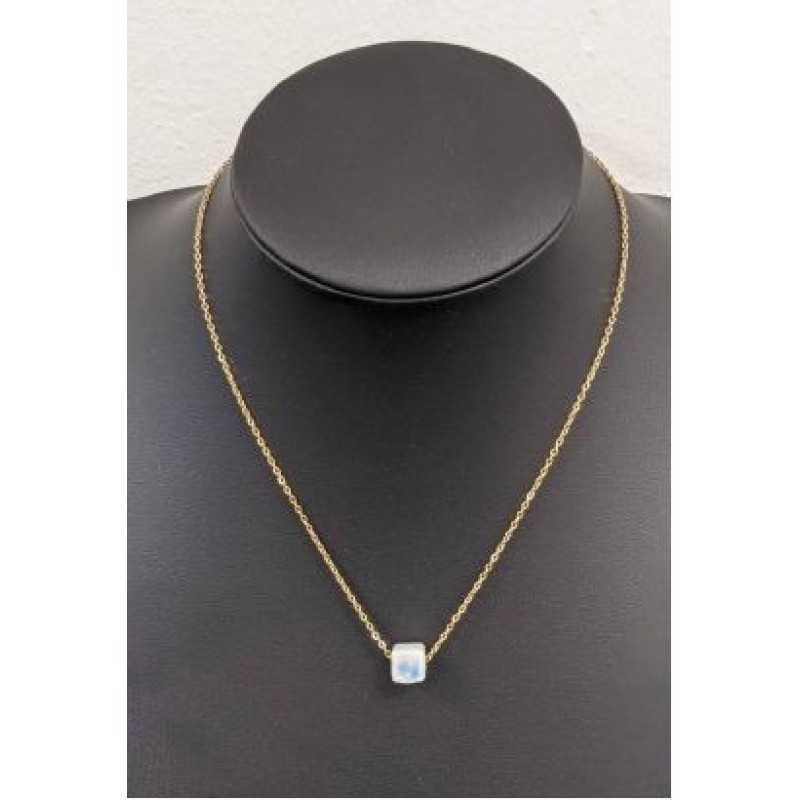 Kostibas 1013-866XO, Κολιέ, Ατσάλι, Μοτίφ, Χρυσό/Λευκό/Γαλάζιο