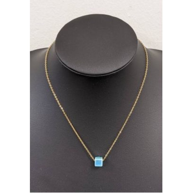 Kostibas 1013-866XP, Κολιέ, Ατσάλι, Μοτίφ, Χρυσό/Πράσινο