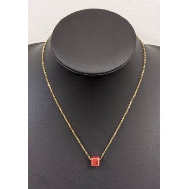 Kostibas 1013-866XU, Κολιέ, Ατσάλι, Μοτίφ, Χρυσό/Κόκκινο/Μαύρο