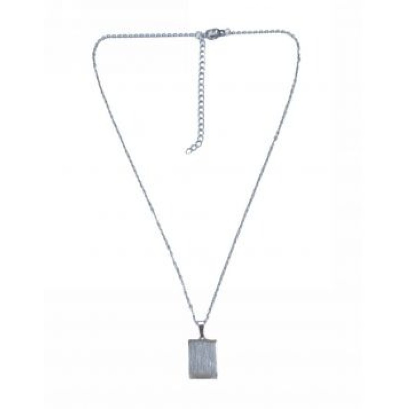 Kostibas 1013-925A, Κολιέ, Ατσάλι, Μοτίφ, Ασημί