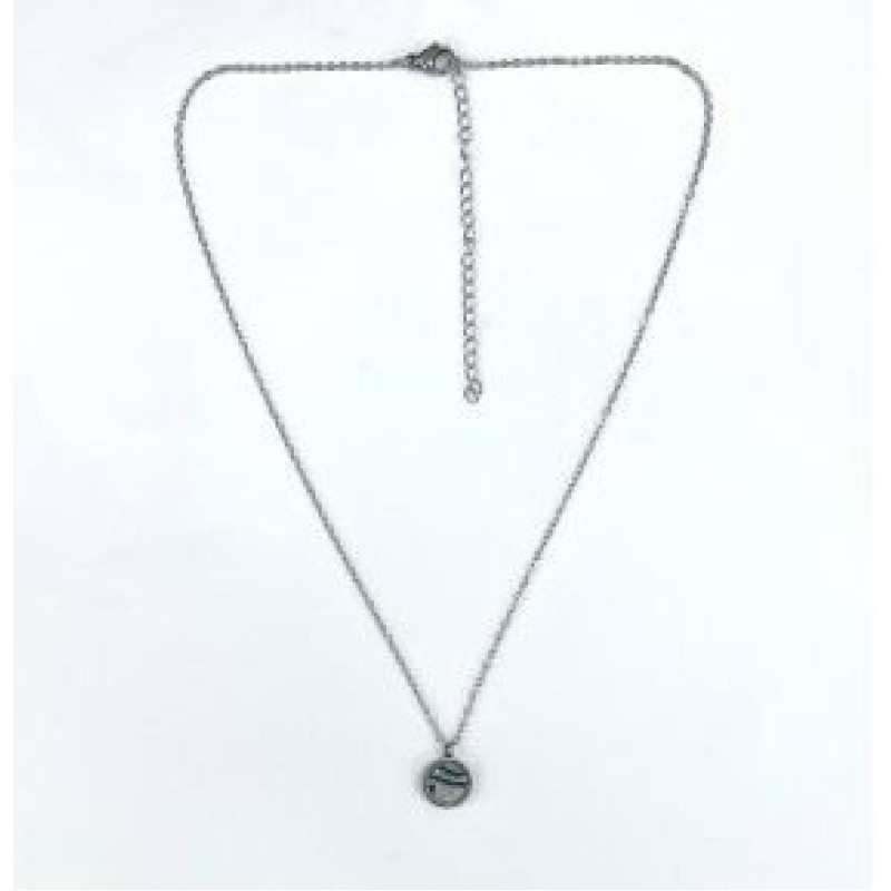 Kostibas 1013-965A6, Κολιέ, Ατσάλι, Μοτίφ, Ασημί