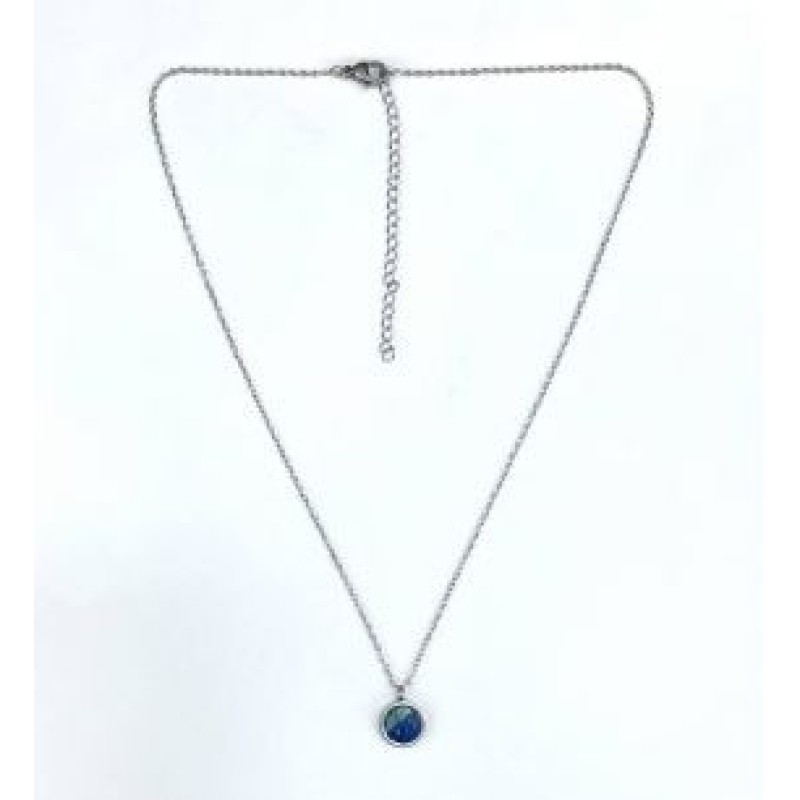 Kostibas 1013-965A7, Κολιέ, Ατσάλι, Μοτίφ, Ασημί