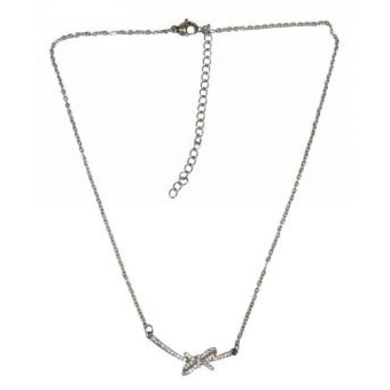 Kostibas 1013-843A4, Κολιέ, Ατσάλι, Μοτίφ, Ασημί