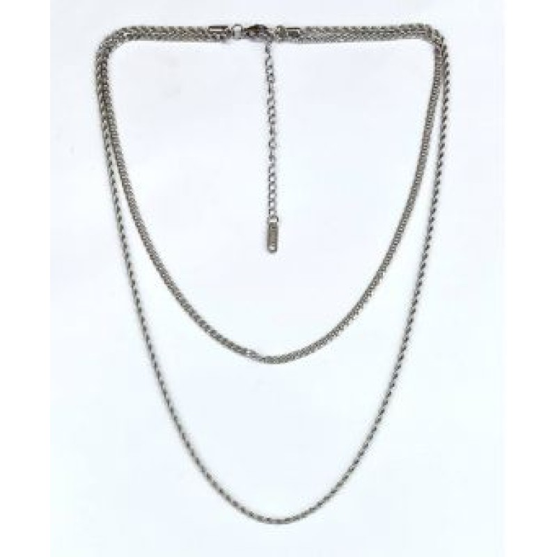 Kostibas 1013-882A1, Κολιέ, Ατσάλι, Ασημί