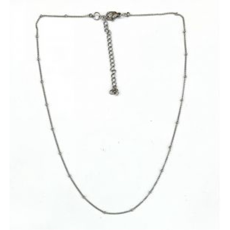 Kostibas 1013-723A, Κολιέ, Ατσάλι, Ασημί