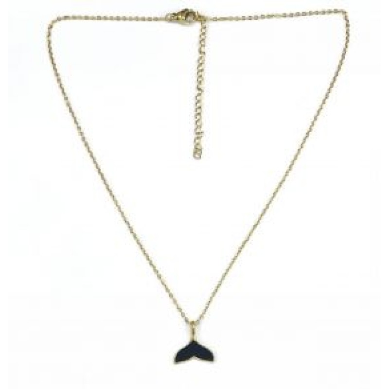 Kostibas 1013-841XM, Κολιέ, Ατσάλι, Μοτίφ, Χρυσό/Μαύρο