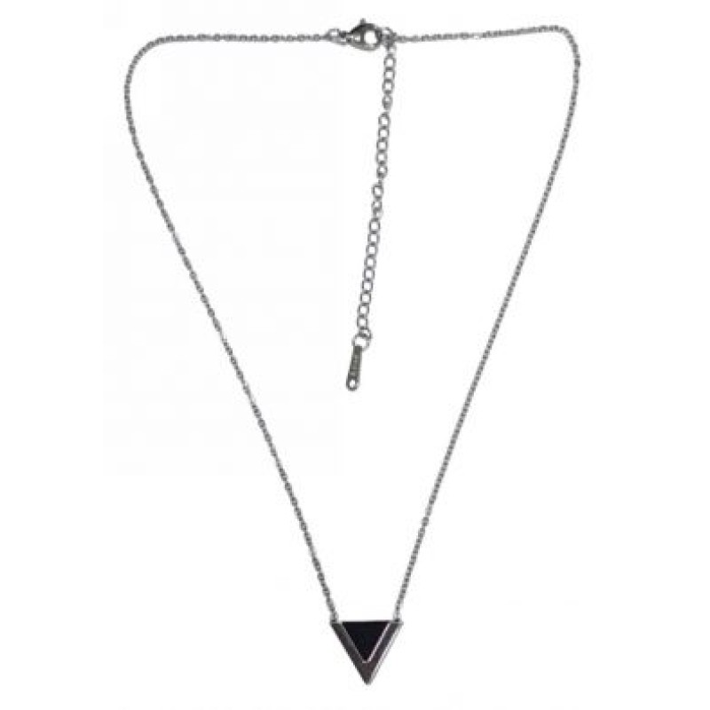 Kostibas 1013-792A1, Κολιέ, Ατσάλι, Μοτίφ, Ασημί/Μαύρο