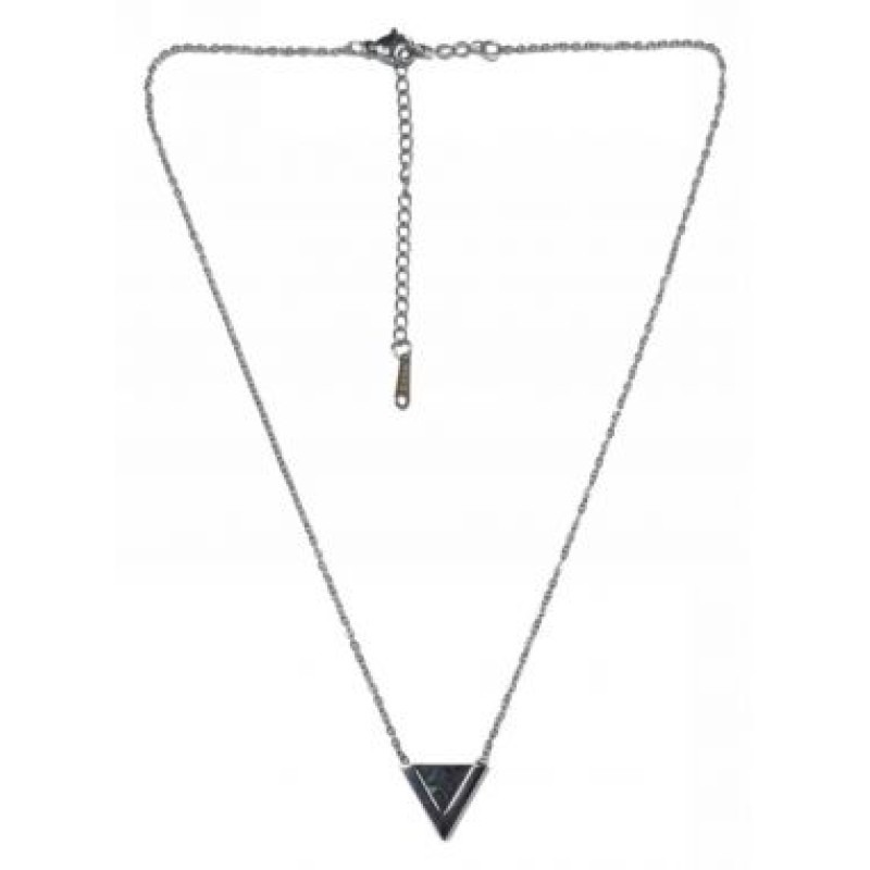 Kostibas 1013-795A1, Κολιέ, Ατσάλι, Μοτίφ, Ασημί/Μαύρο