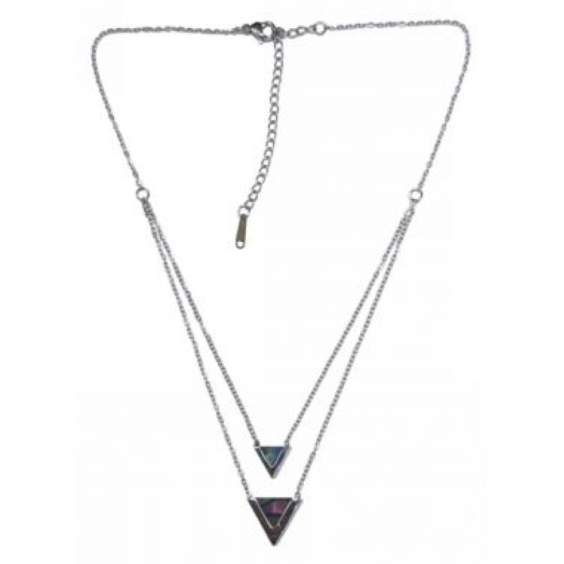 Kostibas 1013-795A2, Κολιέ, Ατσάλι, Μοτίφ, Ασημί/Πολύχρωμο