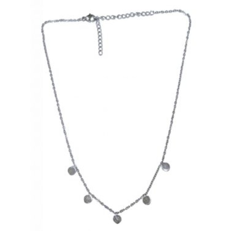 Kostibas 1013-786A, Κολιέ, Ατσάλι, Ασημί