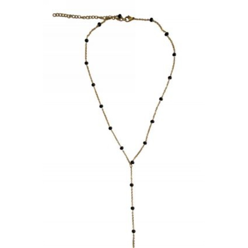 Kostibas 1013-703XM, Κολιέ, Ατσάλι, Χρυσό/Μαύρο