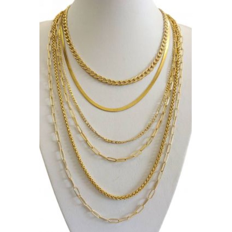 Kostibas 1013-883X1, Κολιέ, Ατσάλι, Χρυσό