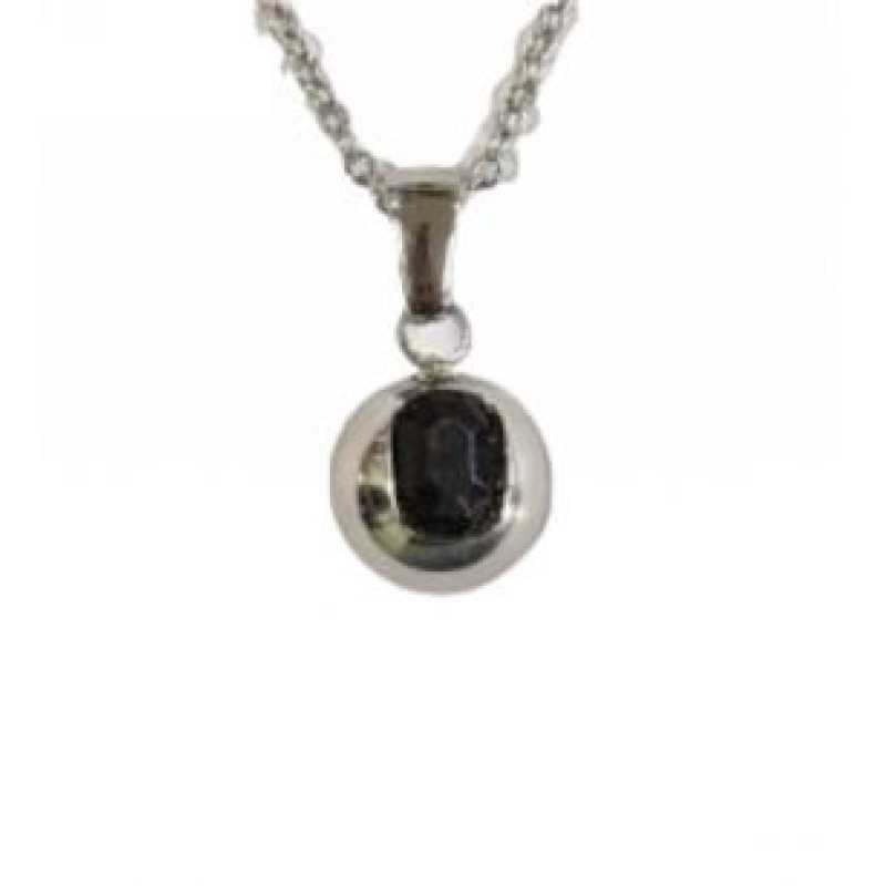 Kostibas 1013-762AM, Κολιέ, Ατσάλι, Μοτίφ, Ασημί/Μαύρο