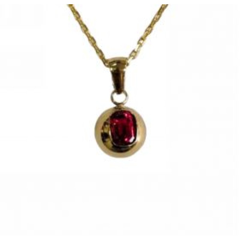 Kostibas 1013-762XU, Κολιέ, Ατσάλι, Μοτίφ, Χρυσό/Κόκκινο