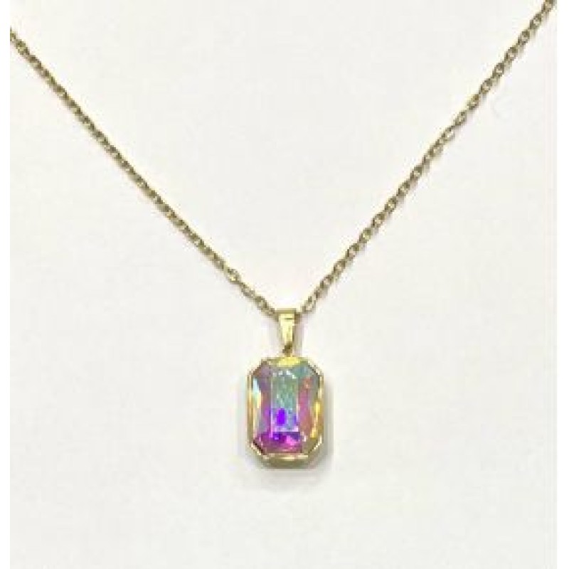 Kostibas 1013-691X1, Κολιέ, Ατσάλι, Μοτίφ, Χρυσό/Ιριδίζον