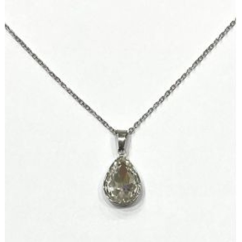 Kostibas 1013-692AL, Κολιέ, Ατσάλι, Μοτίφ, Ασημί/Λευκό