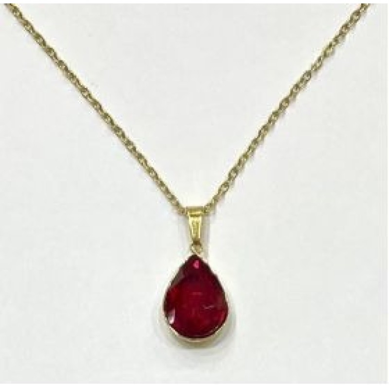 Kostibas 1013-692XU, Κολιέ, Ατσάλι, Μοτίφ, Χρυσό/Κόκκινο