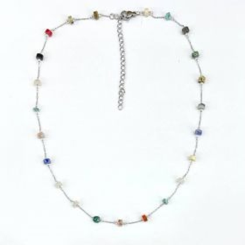 Kostibas 1013-680AO, Κολιέ, Ατσάλι, Μοτίφ, Ασημί