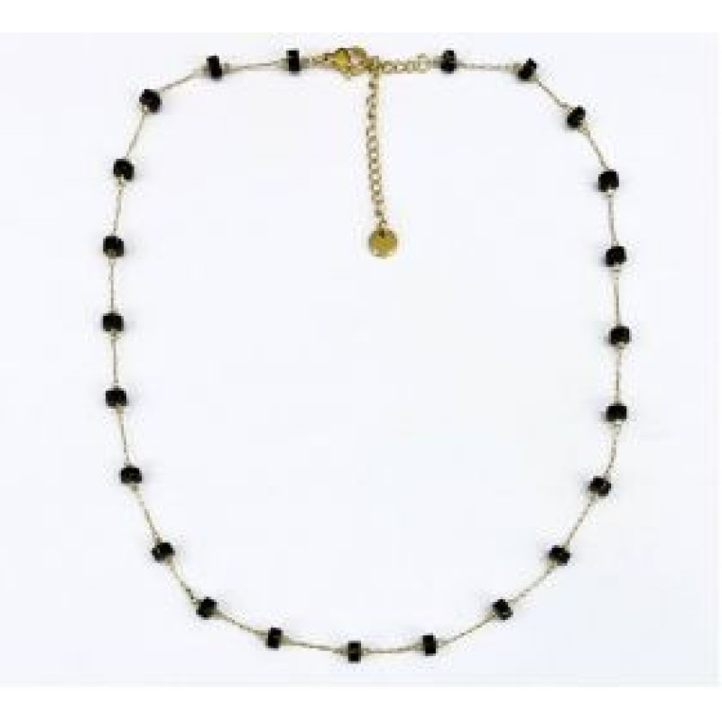 Kostibas 1013-680XM, Κολιέ, Ατσάλι, Μοτίφ, Χρυσό/Μαύρο