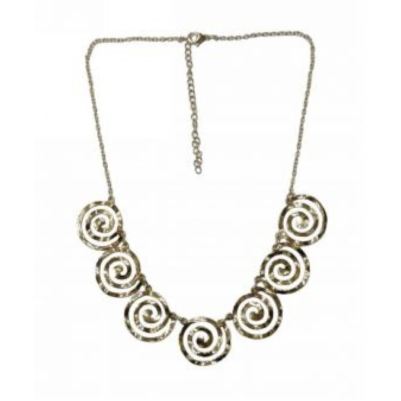 Kostibas 1013-649X, Κολιέ, Ατσάλι, Αρχαιοελληνικό, Χρυσό