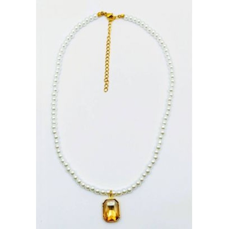 Kostibas 1022-402XX, Κολιέ, Πέρλα,  Μοτίφ, Χρυσό/Χρυσό